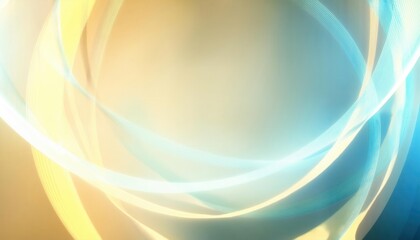 Leinwandbilder - abstract light wave background with soft golden and blue gradients, ideal for technology, innovation, or futuristic design concepts

