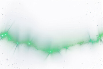 Wall Mural - png aurora light border effect night space phenomenon.