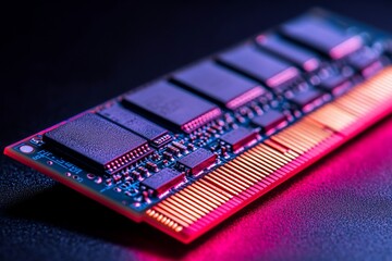 Close-up of a RAM module