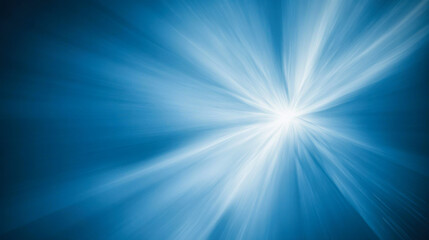 Wall Mural - bright burst of light illuminating a deep blue sky with swirling clouds at dawn