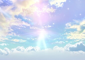 heaven boasts a breathtakingly beautiful backdrop of deep space, replete with a kaleidoscope of purp