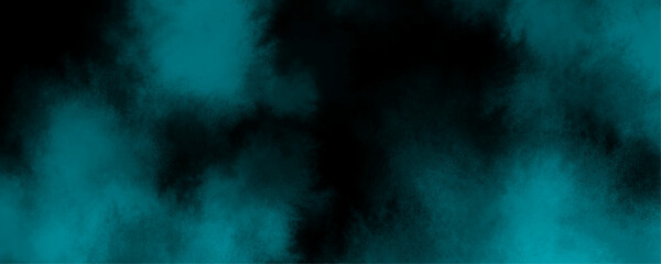 Wall Mural - abstract smooth grungy smokey light pastel colors ink glow. moody teal and black abstract cloud text