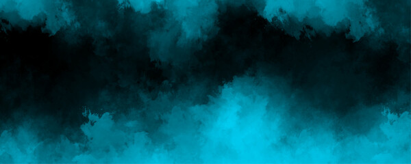 Wall Mural - abstract smooth grungy smokey light pastel colors ink glow. moody teal and black abstract cloud text