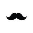 © Faizal - Vector mustache icon isolated on white background.