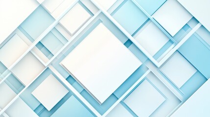 Wall Mural - abstract geometric composition: a captivating geometric composition with layered squares and rectang