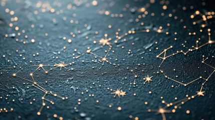 Wall Mural - Celestial patterns and starry trails on cosmic texture for design and decoration
