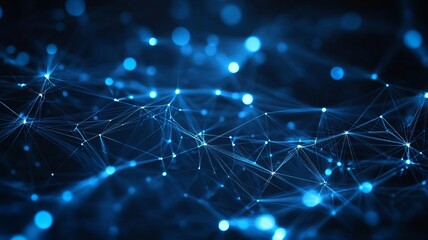 global network concept with glowing digital connections