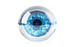 © Ahsan Raza - A Smart Contact Lens Designed for Continuous Eye Health Monitoring Isolated on transparent background PNG