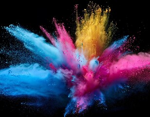 abstract background with colorful splashes