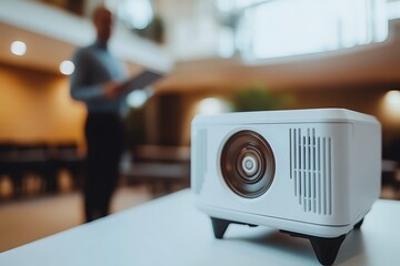 Wall Mural - modern projector for business presentations
