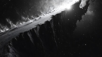 Cosmic Cliff Face in Nebula