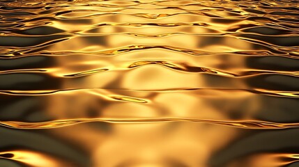 Wall Mural - captivating golden water surface reflecting light creating a beautiful and tranquil atmosphere for a