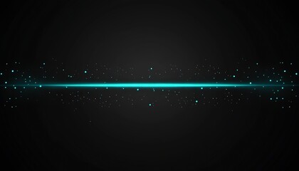 Fototapete - Stunning abstract digital background with glowing cyan particles on a dark backdrop for creative projects : Generative AI