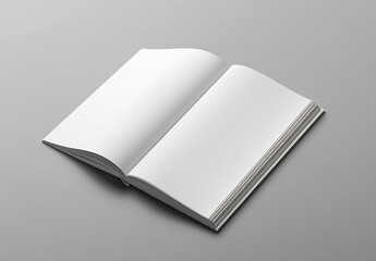 Leinwandbilder - Empty open book with blank pages showcasing creativity and potential for ideas : Generative AI