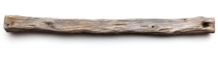 Poster - Rustic wooden branch showcasing weathered texture and organic design for decor : Generative AI