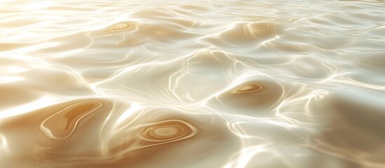 Leinwandbilder - Glistening Soft Waves Dance Under the Sunlight Promising a Tranquil Water Experience : Generative AI