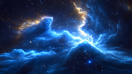 Wall Mural - abstract cosmic landscape
