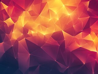 Leinwandbilder - Stunning geometric composition with bright orange and deep purple tones illuminating the image : Generative AI