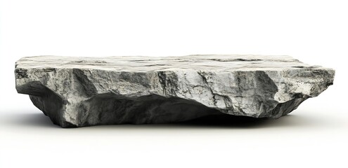 Aufkleber - Solid grey rock formation with uneven surface detail for natural texture background : Generative AI
