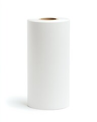 Fototapete - Rolled paper on a white background suitable for crafts and printing projects : Generative AI