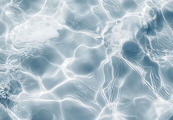 Poster - Crystal clear water showcasing mesmerizing ripples and reflections under bright natural light : Generative AI