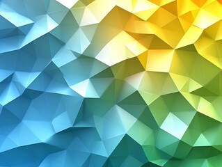 Fototapete - Stunning geometric design featuring an array of colors blending into a beautiful abstract pattern : Generative AI