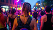 © Gun - Vibrant Street Documentary Photography Capturing the Energy of a Colorful Night Event