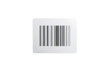 white barcode with black lines, isolated