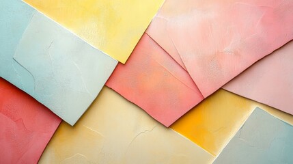 Wall Mural - colorful overlapping abstract rectangles creating a unique layered background design