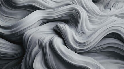 Wall Mural - elegant 3d abstract white background with smooth, soft waves and depth effects.