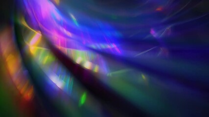 Neon rays. Optical glass hologram overlays effects