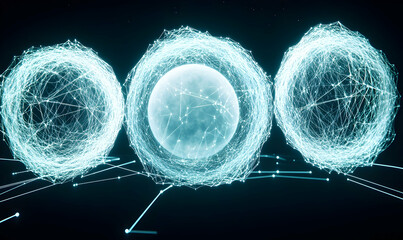 Abstract spheres, interconnected network