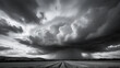 © Henry - Dramatic monochrome sky with looming clouds on a textured backdrop