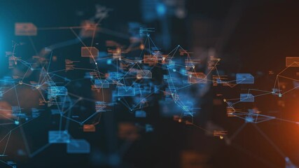 Wall Mural - network architecture cloud computing next-gen connectivity technology