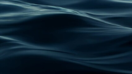 Sticker - dramatic vertical animation dark fluid waves undulating slow motion evoking sensation deep ocean currents swirling black oil HD