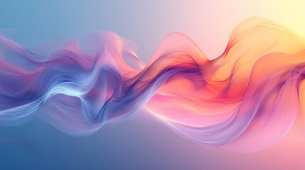 Wall Mural - abstract colorful flowing smoke creates a beautiful and vibrant design