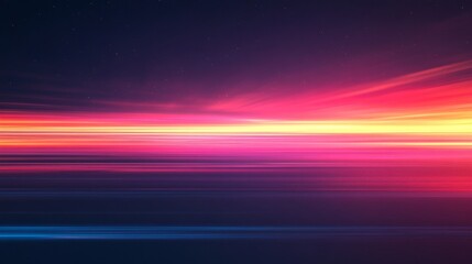 Wall Mural - A beautiful abstract landscape featuring light beams and gradients of color