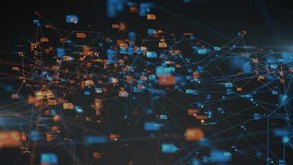 Wall Mural - cloud architecture network infrastructure digital transformation smart computing
