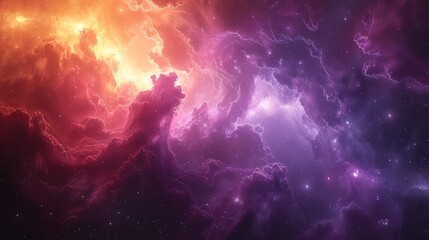 colorful nebulae swirling in deep space