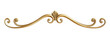 © PixMarket - Vintage golden decorative element isolated on a transparent background