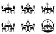 © Afchana - Dining Table silhouette vector