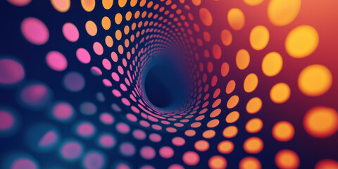Wall Mural - dynamic spiral with bold comic style lines and vibrant colors creates mesmerizing visual effect. int