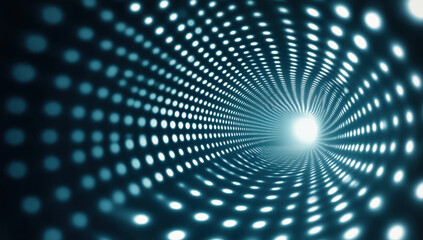 Wall Mural - abstract futuristic background with glowing spiral pattern, creating sense of depth and movement. de