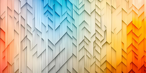 Abstract Geometric Background Illustration with Orange Blue Teal