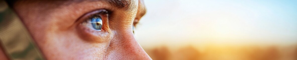 Fototapete - Immersive Emotional Intelligence Close-Up Human Eye Capturing Neural Connectivity, Cognitive Depth, and Neurological Wellness in 8K Macro Technology