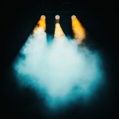 Aufkleber - Immersive Stage Design Ethereal Atmospheric Lighting and Fog Effects - Next-Gen Event Production Technology Showcasing Dynamic Visual Storytelling
