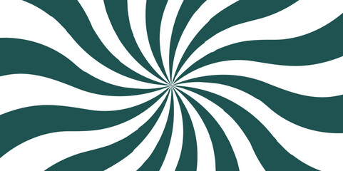 Poster - Abstract sunshine pattern vector background. Sun rays sunburst backdrop. Retro vintage burst sunrise sunbeam element with spiral striped pattern. Spiral radial striped backdrop design.