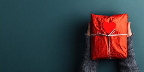 Poster - Compassionate Care Unveiled Minimalist Wellness Gift Concept - Heartfelt Self-Care Packaging for Mental Health and Emotional Resilience in Digital Wellness Era