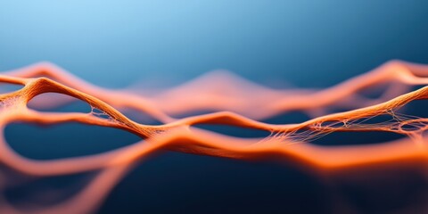 Leinwandbilder - Fluid Digital Neural Networks AI-Powered Connectivity Visualization with Vibrant Organic Flow Dynamics for Next-Generation Tech Innovation