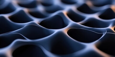Fototapete - Quantum Mesh Dynamics Futuristic Digital Network Topology Visualizing Interconnected Data Streams in Next-Generation Technological Innovation